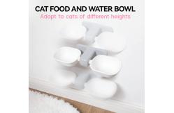China ABS Adjustable Cat Water Bowl Wall Mounted No Spill 8.5 Oz supplier