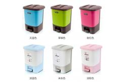 China Pedal Green Barrel B And Q Airtight Dustbin With Cover supplier