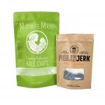 Eco Friendly Customized Logo 100g 250g  Kraft Paper Tea Coffee Nuts Powder Bag Recyclable Kraft Paper Pouch for sale