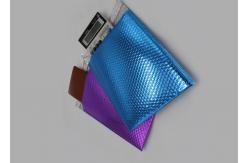 China Shimmer Gloss Metallic Bubble Mailers , Sliver And Matte Padded Bubble Bags supplier