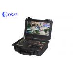 Portable Suitcase 4G Wireless Security Cameras Pan Tilt Zoom GPS Positioning for sale
