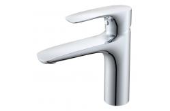 China Brass Modern Single Hole Single Handle Basin Mixer in Chrome Matte Black supplier