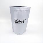 Matte White Large Capacity Powder Packaging Bag Lined Aluminum Foil With Zipper