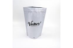 China Matte White Large Capacity Powder Packaging Bag Lined Aluminum Foil With Zipper supplier