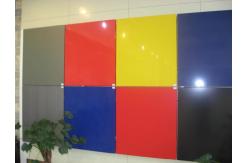 China Interior Decoration Fireproofing Glossy Yellow 3mm ACM Panel supplier