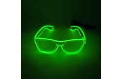 China Clear Frame Lens Luminous LED Glasses With Neon Light Flashing supplier