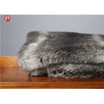 Gray chinchilla Animal Print Faux Fur Blanket Ostrich Exotic Throws Comforters Mink Backing for sale