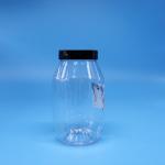 High Quality Cookies Candy Clear Round Wide Mouth PET Plastic Jar Screw Cap for sale