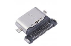 China Surface Mount Receptacle 24pins Double Rows USB C Female Connector Fast Charging supplier