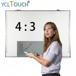 Aluminum Frame Interactive Electronic Whiteboard 20 Points 82 Inch for sale