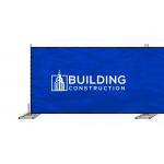 Printed Backdrop Outdoor Windproof Rectangular Fabric Mesh Banner For Event Custom Logo for sale