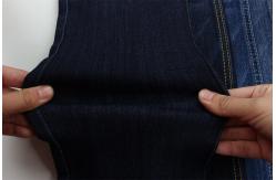 China Sanforizing Special Weave Cotton Polyester Spandex Slub Stretch Denim Fabric supplier