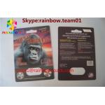 3D printing card FX 25000 lenticular plastic 3D card Custom printed rhino V7 3D sex pillspackaging 3D sex pill card for sale