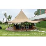 High Quality Canvas Outdoor Large Tipi Tent For Glamping 20-120 People for sale