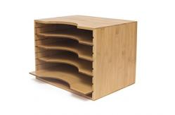 China bamboo office documents organizer supplier