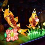 Waterproof Silk Lantern Arts , Festival Decoration Traditional Chinese Lantern for sale