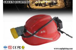 China 5.6Ah 8000lux 156Lum ATEX Approved IP68 Mining Cap Lights  With Three Chargers supplier