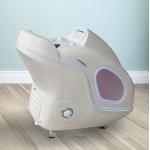 Semi-reclining Creamy White Red Lights Infrared Spa Capsule with PEMF Function for Whole Body for sale