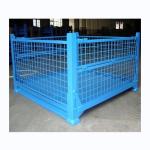Factory / Warehouse Stacking Rack Collapsible Steel Storage Containers OEM ODM for sale