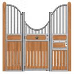 Classic Equine Equestrian Buildings Stall Stable Doors With Bamboo Wood for sale