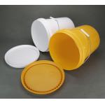 Custom Color 5 Gallon Plastic Buckets With Snap On Lid And Handle For Industrial Use for sale