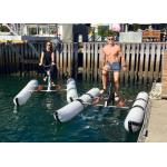 PVC Inflatable Sea Banana Pontoon Boat Tube For Floating Water Bike for sale