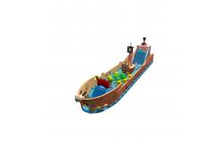 China Children Fun Park Inflatable Pirate Ship Kids Playground supplier