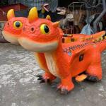 Outdoor Dinosaur Park Rides Size Customized Realistic Dinosaur Models for sale