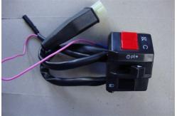 China Russia Motorcycle Handlebar Toggle Switch , Black 7/8 Inch Handlebar Mounted Switch supplier