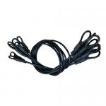 Galvanized Stainless Steel Wire Rope Lanyard Black Plastic Coating Steel Cable Sling for sale