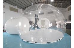 China Tunnel Inflatable Double Bubble Dome Tent With Steel Frame supplier