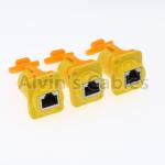 IP65 Ethernet Waterproof RJ45 Connector Plug / Unplug Connecting Mode 1.5A for sale