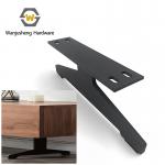 Light Luxury Black Metal I-shaped Frame Sofa Large Iron Furniture Support Legs Base Fittings for Cabinets & Coffee Tables for sale