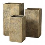Hand Carved Weather Resistant Cement Planter Pots For Indoor And Outdoor Decor for sale