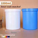 150ml 250ml 500ml Refillable Cosmetic Packaging White PP Face Cream Jar Plastic Cream skin care face cosmetic Jar for sale