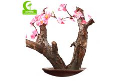 China 77CM Artificial Potted Floor Plants Lifelike Fake Peach Blossom Tree supplier