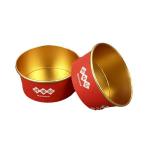 Disposable Aluminum Foil Bowl Custom Print PE PLA Gold  Disposable Bowls Large for sale