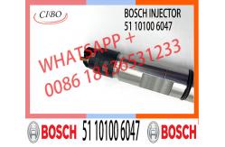 China fast dispatch fuel injector '0445120053 51 10100 6047 for MAN truck supplier