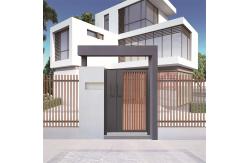 China Laser Cut Aluminium Driveway Gates Slatted Panel Customized supplier