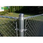 Portable Low Carbon Steel Wire Diamond Chain Link Fence for sale
