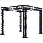 High Strength Modular & Scalable Aluminum Bolt Truss 200mm*200mm for Trade Show Displays 0.5m aluminium alloy truss 1m aluminum stage lighting truss aluminum truss lighting safety equipment case for sale