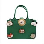Reusable Foldable Felt Gift Bag Large Capacity Mommy Storage Tote Handbag for sale