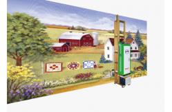 China Vertical Operated Wall Mural Printer Machine ODM For Wood wall Glass Wall supplier