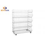 Folding Steel Stackable Wire Drawers Colorful Durable Wire Stacking Bins for sale