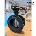 DN200 Worm Gear Manual Stainless  Steel High Perforamnce Double Eccentric Butterfly Valve Water Valve for sale