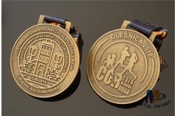 China Custom Made Die Cast Metal Medals Background Sanded / Award Coins Medallions supplier