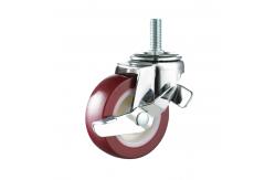 China Light Duty PU Furniture Casters , Polypropylene Caster Wheels Customized supplier