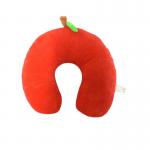 Red Memory Cotton Slow Rebound U Pillow Travel Nap Plush Neck Pillow for sale