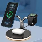 Multi Function Desk 15w Apple Magnetic Wireless Charger For Iphone for sale