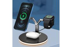 China Multi Function Desk 15w Apple Magnetic Wireless Charger For Iphone supplier